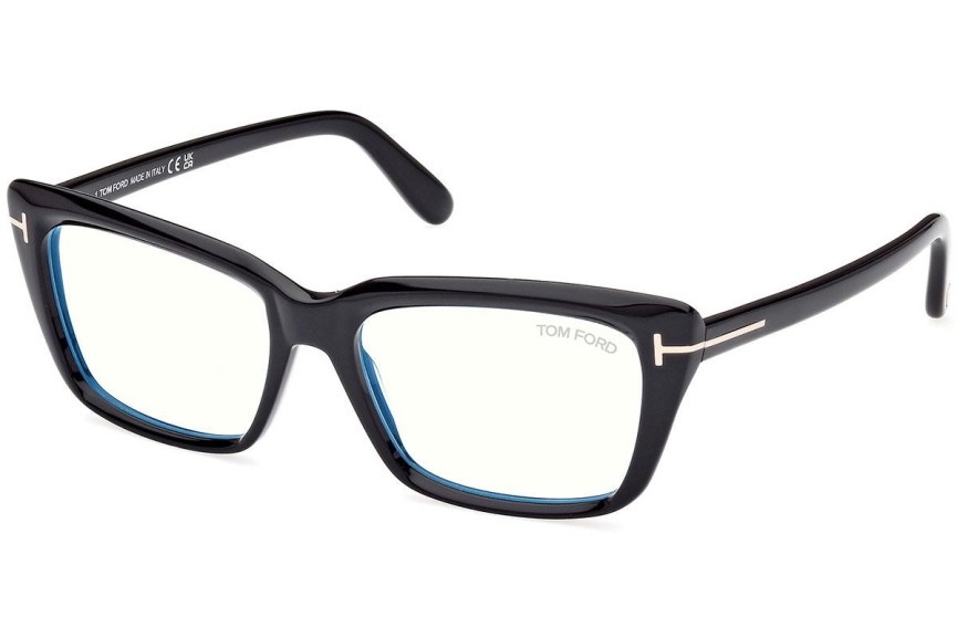 Okulary korekcyjne Tom Ford FT5894-B 001 Kwadratowe Czarne