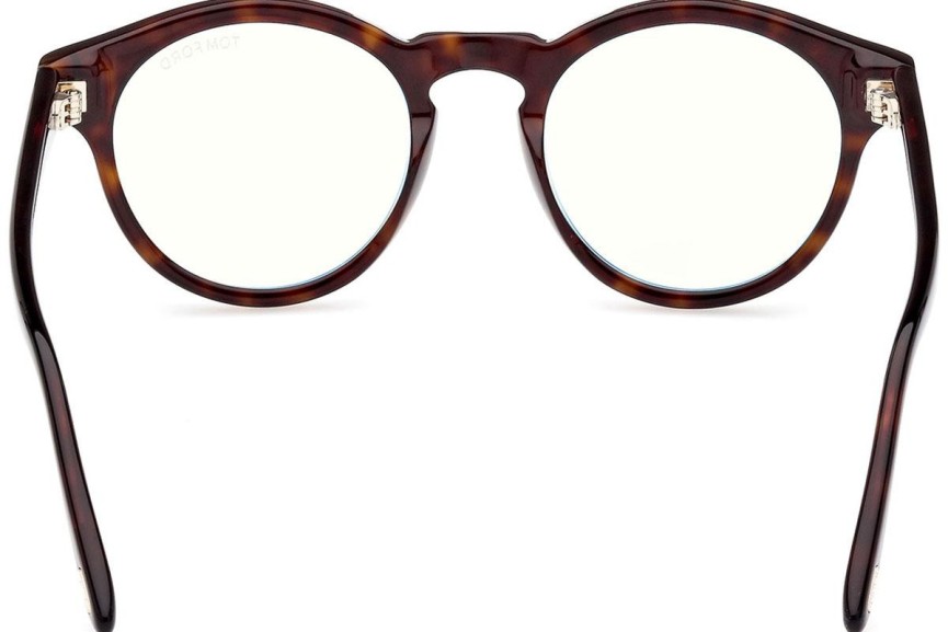 Okulary korekcyjne Tom Ford FT5887-B 052 Okrągłe Havana