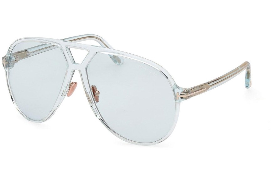 Okulary przeciwsłoneczne Tom Ford Bertrand FT1061 84V Pilotki (Aviator) Niebieskie