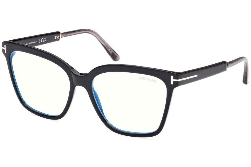 Okulary korekcyjne Tom Ford FT5892-B 001 Kwadratowe Czarne