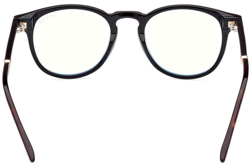 Okulary korekcyjne Tom Ford FT5891-B 005 Okrągłe Czarne