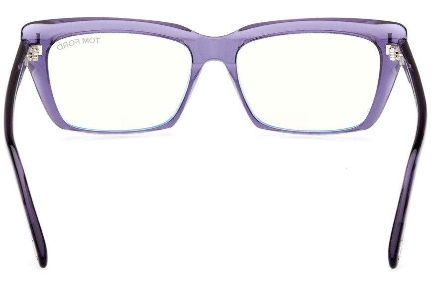 Okulary korekcyjne Tom Ford FT5894-B 081 Kwadratowe Fioletowe