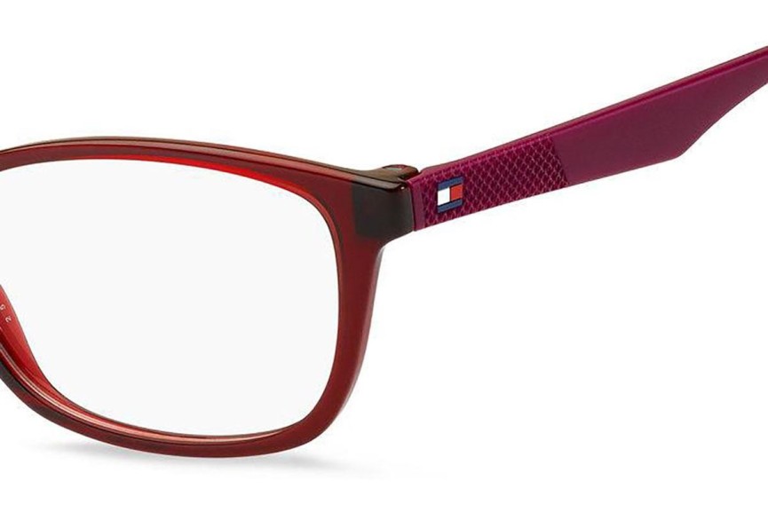 Okulary korekcyjne Tommy Hilfiger TH2027 8CQ Prostokątne Czerwone