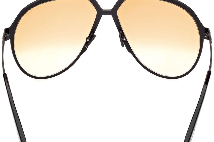 Okulary przeciwsłoneczne Tom Ford Xavier FT1060 01F Pilotki (Aviator) Czarne