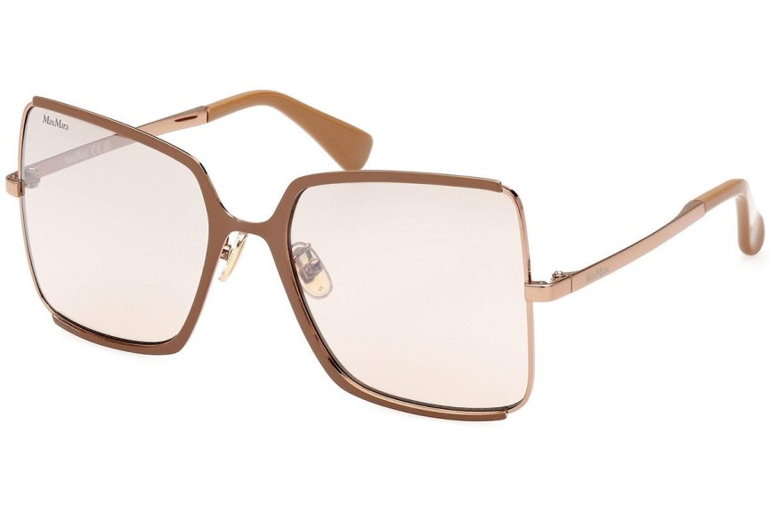 Okulary przeciwsłoneczne Max Mara Weho MM0070-H 34K Kwadratowe Brązowe