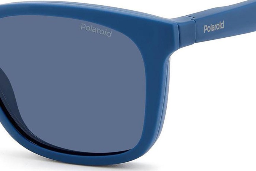 Okulary korekcyjne Polaroid PLD2148/CS FLL/C3 Polarized Kwadratowe Niebieskie