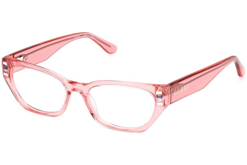 Okulary korekcyjne Guess GU2967 074 Kocie oczy Różowe