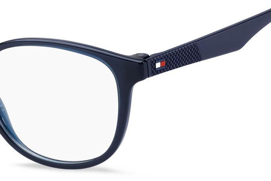 Okulary korekcyjne Tommy Hilfiger TH2026 PJP Owalne Niebieskie