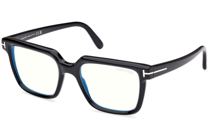 Okulary korekcyjne Tom Ford FT5889-B 001 Kwadratowe Czarne