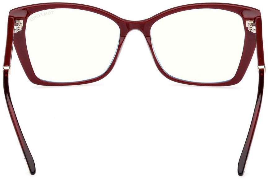 Okulary korekcyjne Tom Ford FT5893-B 069 Kocie oczy Czerwone