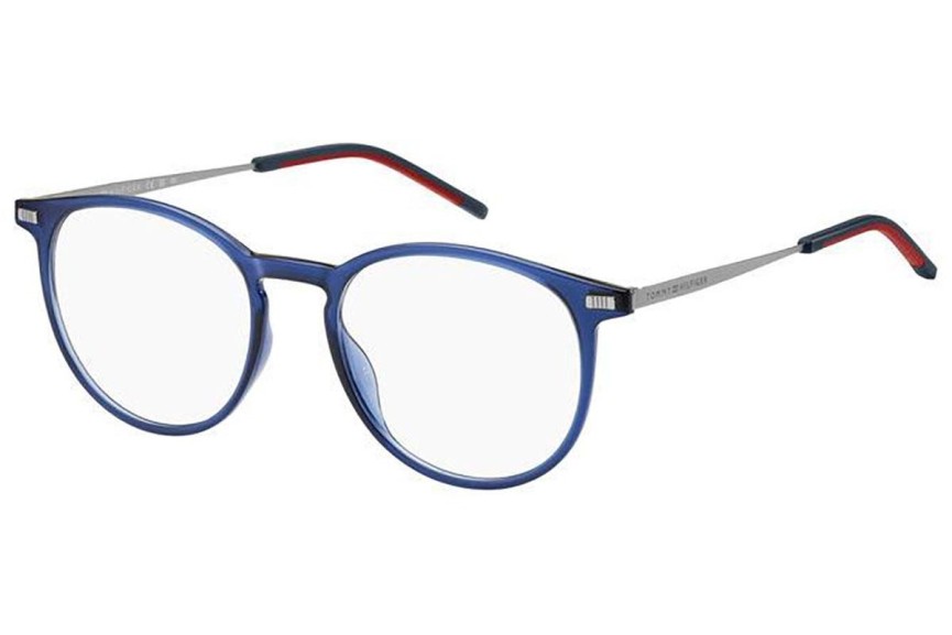 Okulary korekcyjne Tommy Hilfiger TH2021 PJP Owalne Niebieskie