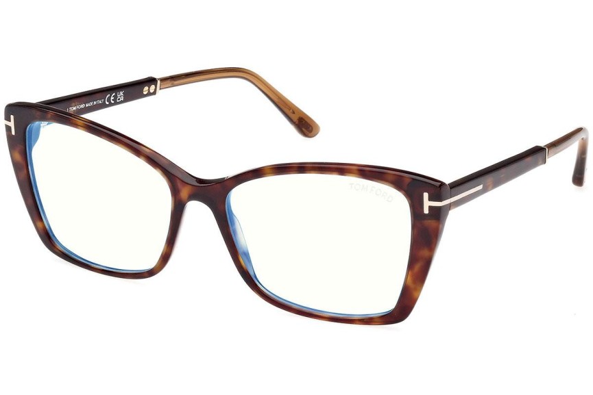 Okulary korekcyjne Tom Ford FT5893-B 052 Kocie oczy Havana