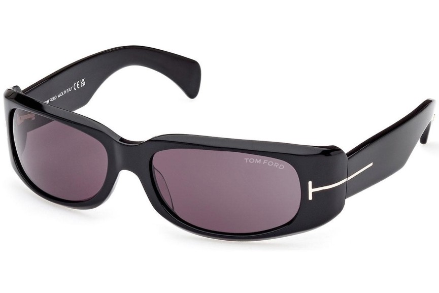 Okulary przeciwsłoneczne Tom Ford Corey FT1064 01A Prostokątne Czarne