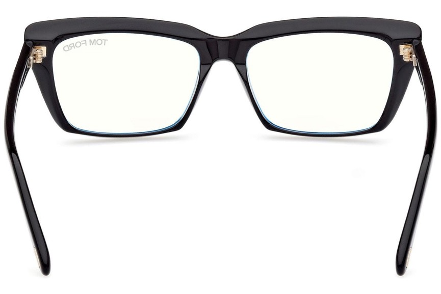 Okulary korekcyjne Tom Ford FT5894-B 001 Kwadratowe Czarne