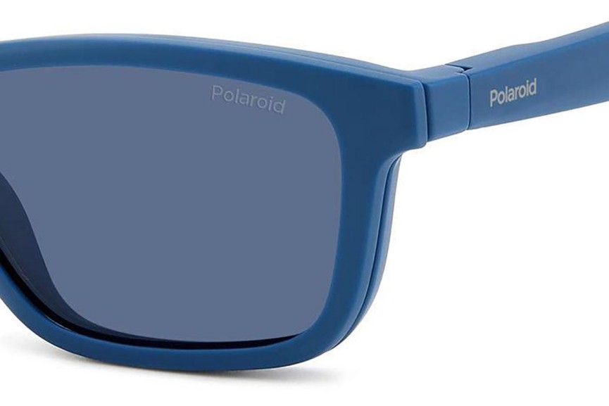 Okulary korekcyjne Polaroid PLD2147/CS FLL/C3 Polarized Prostokątne Niebieskie