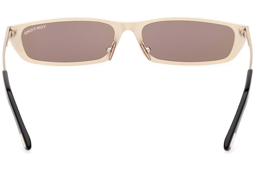 Okulary przeciwsłoneczne Tom Ford Everett FT1059 32G Prostokątne Beżowe