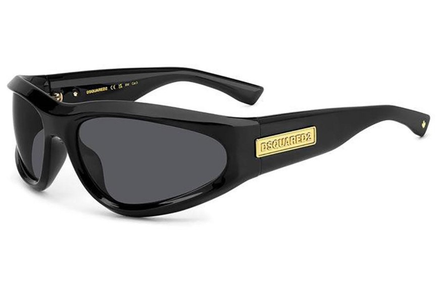 Okulary przeciwsłoneczne Dsquared2 D20101/S 807/IR Nieregularny Czarne