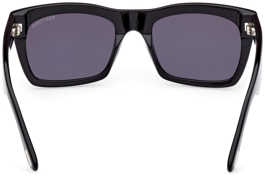 Okulary przeciwsłoneczne Tom Ford Nico 2 FT1062 01A Kwadratowe Czarne