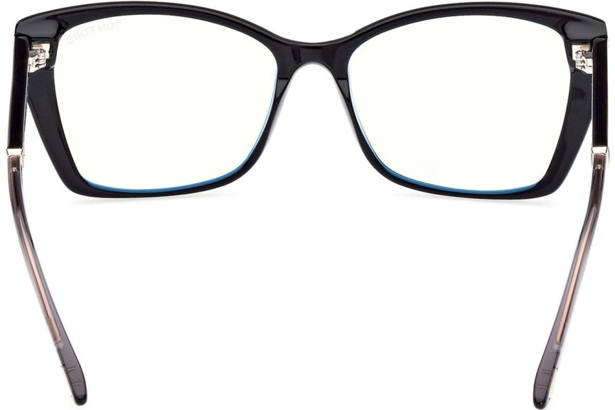 Okulary korekcyjne Tom Ford FT5893-B 001 Kocie oczy Czarne