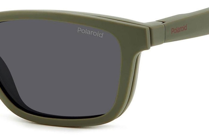 Okulary korekcyjne Polaroid PLD2147/CS DLD/M9 Polarized Prostokątne Zielone