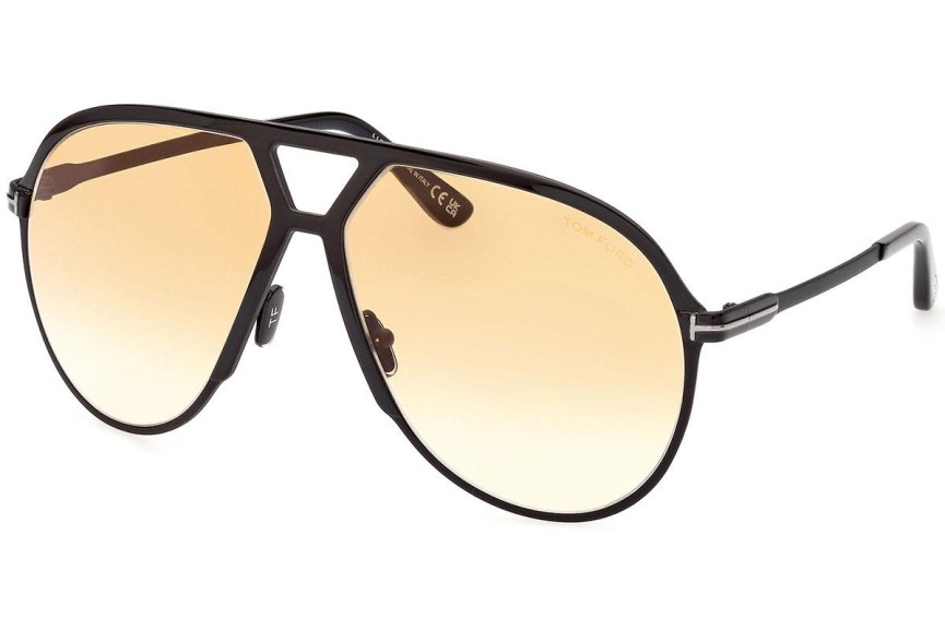 Okulary przeciwsłoneczne Tom Ford Xavier FT1060 01F Pilotki (Aviator) Czarne