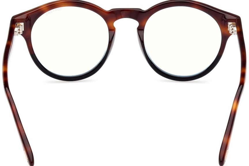 Okulary korekcyjne Tom Ford FT5887-B 005 Okrągłe Havana