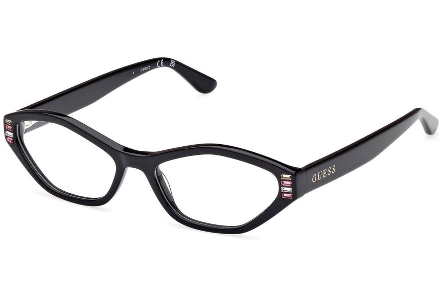 Okulary korekcyjne Guess GU2968 001 Nieregularny Czarne