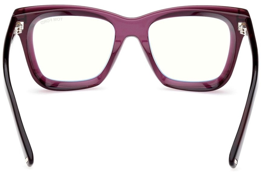 Okulary korekcyjne Tom Ford FT5881-B 081 Kwadratowe Fioletowe