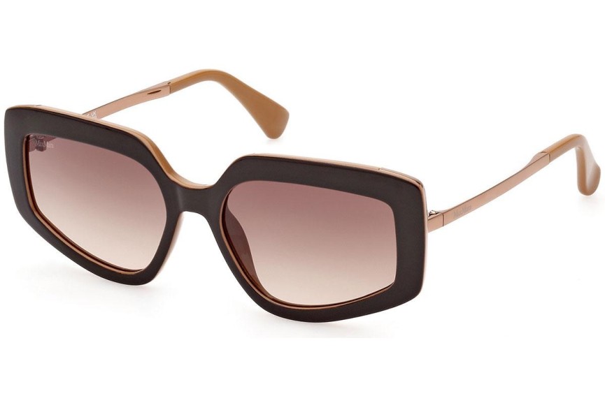 Okulary przeciwsłoneczne Max Mara Design 7 MM0069 50F Nieregularny Brązowe