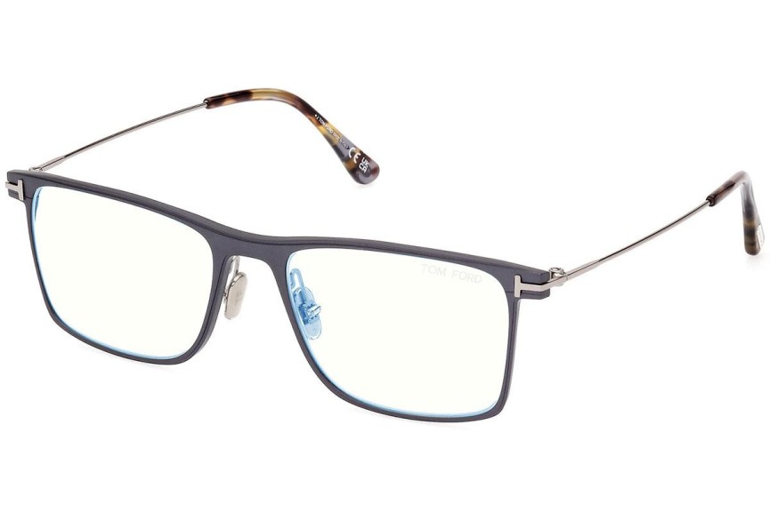 Okulary korekcyjne Tom Ford FT5865-B 013 Prostokątne Szare