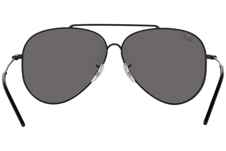 Okulary przeciwsłoneczne Ray-Ban Aviator Reverse RBR0101S 002/GS Pilotki (Aviator) Czarne