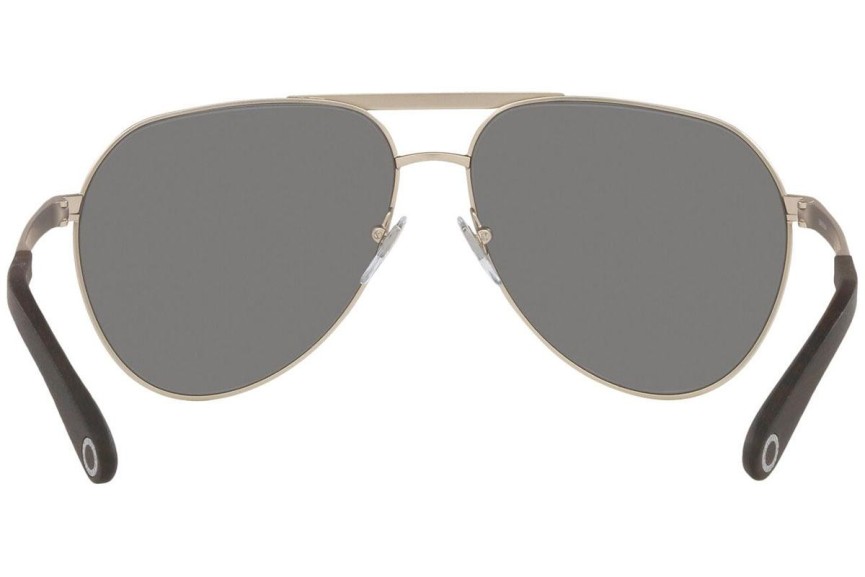 Okulary przeciwsłoneczne Bvlgari BV5055K 200781 Polarized Pilotki (Aviator) Srebrne