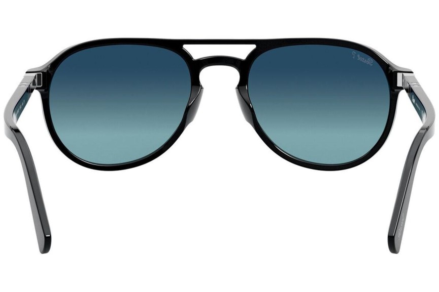 Okulary przeciwsłoneczne Persol El Profesor Sergio PO3235S 095/S3 Pilotki (Aviator) Czarne