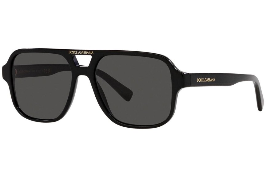 Okulary przeciwsłoneczne Dolce & Gabbana DX4003 335587 Pilotki (Aviator) Czarne