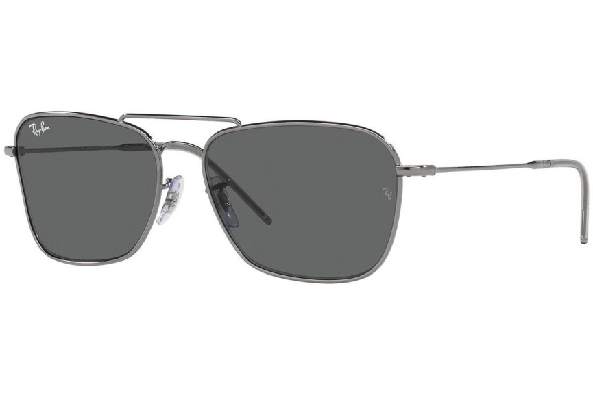 Okulary przeciwsłoneczne Ray-Ban Caravan Reverse RBR0102S 004/GR Prostokątne Szare