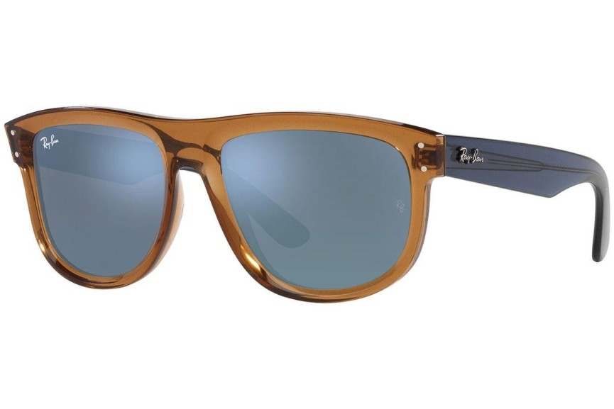 Okulary przeciwsłoneczne Ray-Ban Boyfriend Reverse RBR0501S 6711GA Kwadratowe Brązowe