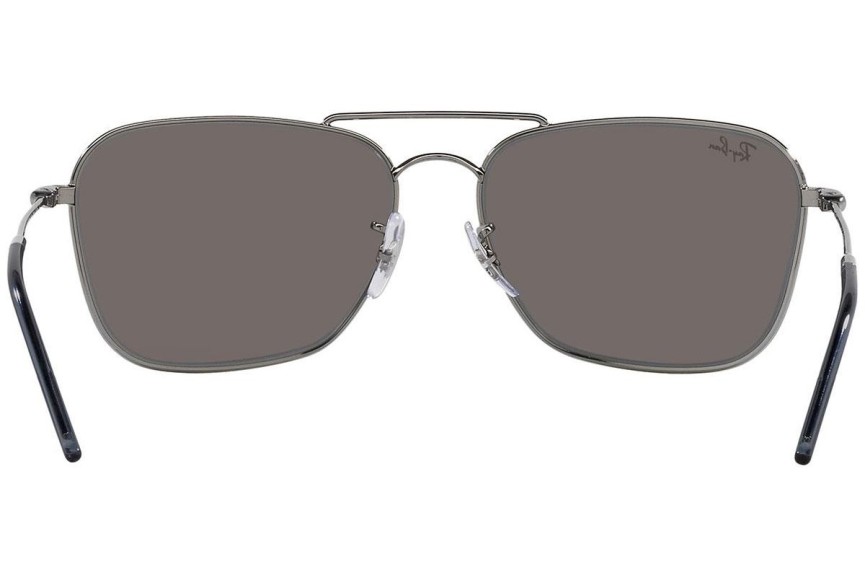 Okulary przeciwsłoneczne Ray-Ban Caravan Reverse RBR0102S 004/GA Prostokątne Szare