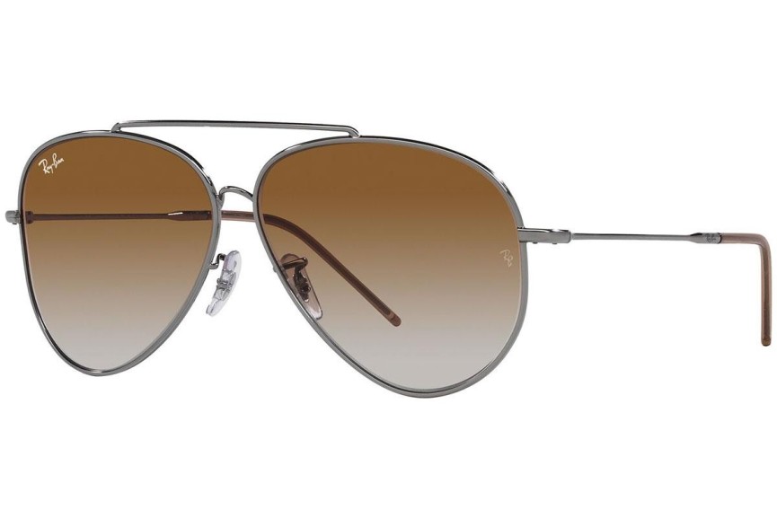 Okulary przeciwsłoneczne Ray-Ban Aviator Reverse RBR0101S 004/CB Pilotki (Aviator) Szare