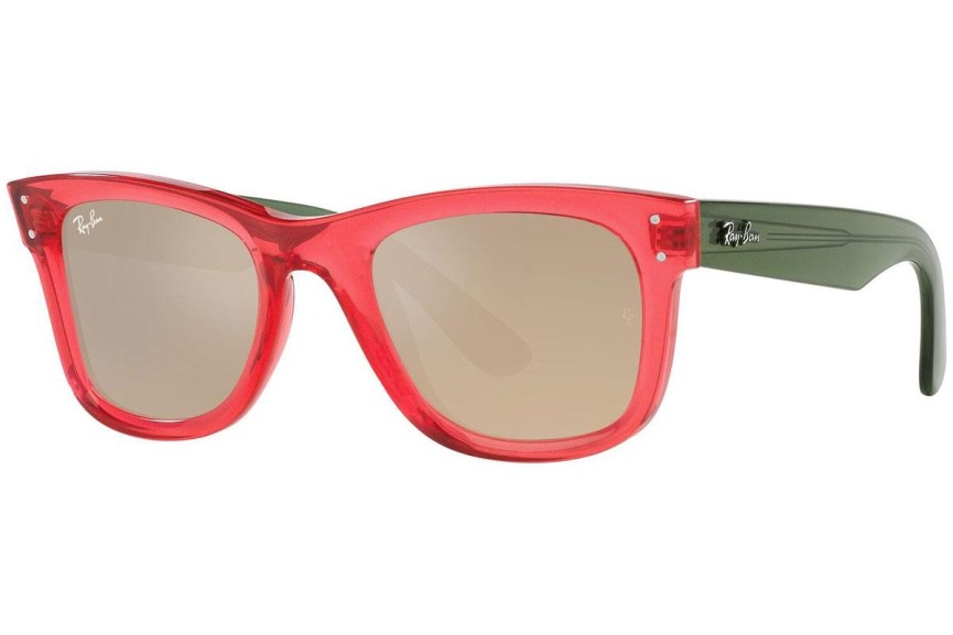 Okulary przeciwsłoneczne Ray-Ban Wayfarer Reverse RBR0502S 67132O Kwadratowe Różowe