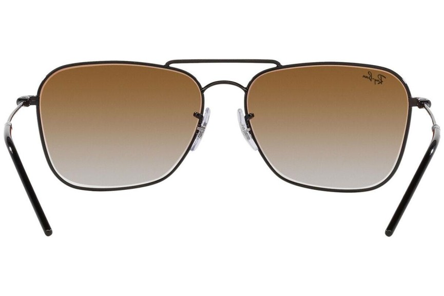 Okulary przeciwsłoneczne Ray-Ban Caravan Reverse RBR0102S 002/CB Prostokątne Czarne