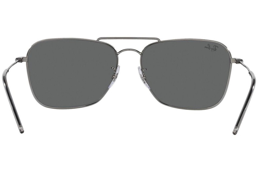 Okulary przeciwsłoneczne Ray-Ban Caravan Reverse RBR0102S 004/GR Prostokątne Szare