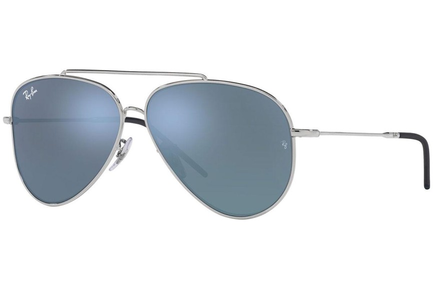 Okulary przeciwsłoneczne Ray-Ban Aviator Reverse RBR0101S 003/GA Pilotki (Aviator) Srebrne