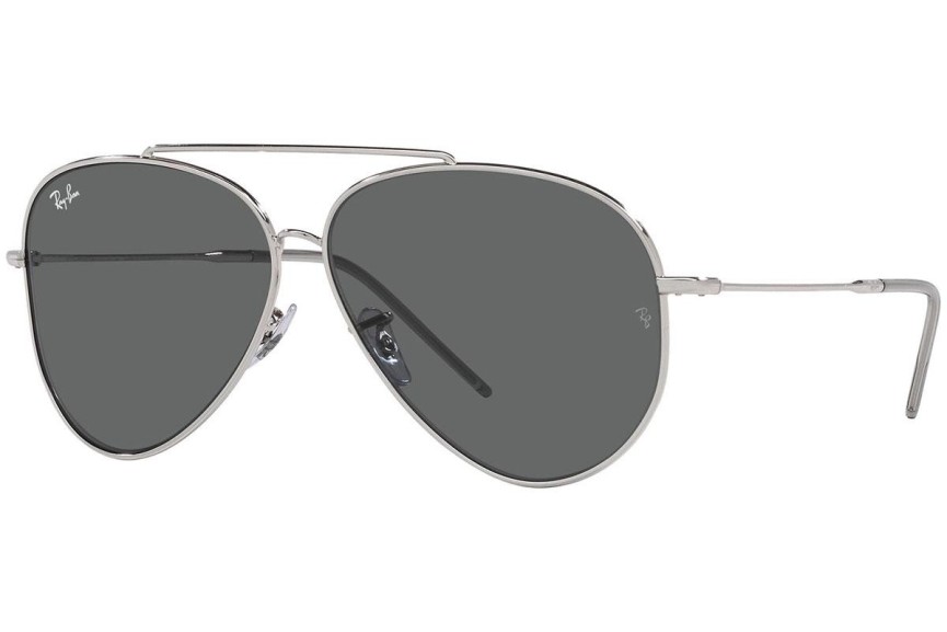 Okulary przeciwsłoneczne Ray-Ban Aviator Reverse RBR0101S 003/GR Pilotki (Aviator) Srebrne