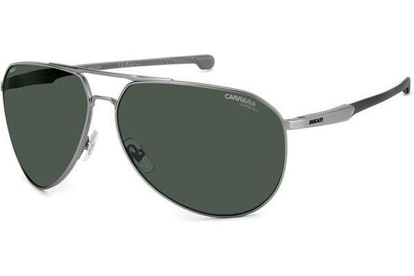 Okulary przeciwsłoneczne Carrera Ducati CARDUC030/S R80/QT Pilotki (Aviator) Szare