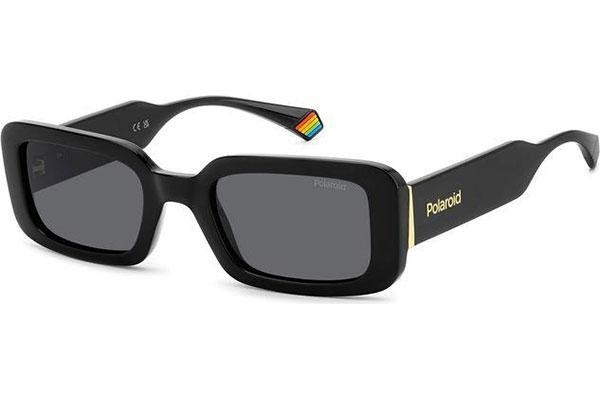 Okulary przeciwsłoneczne Polaroid PLD6208/S/X 807/M9 Polarized Prostokątne Czarne