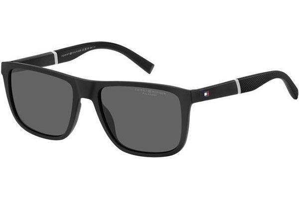 Okulary przeciwsłoneczne Tommy Hilfiger TH2043/S 003/M9 Polarized Kwadratowe Czarne