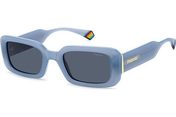 Okulary przeciwsłoneczne Polaroid PLD6208/S/X MVU/C3 Polarized Prostokątne Niebieskie