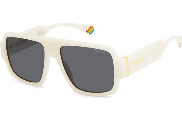 Okulary przeciwsłoneczne Polaroid PLD6209/S/X VK6/M9 Polarized Kwadratowe Białe