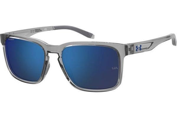 Okulary przeciwsłoneczne Under Armour UAASSIST 2 09V/JY Polarized Prostokątne Szare