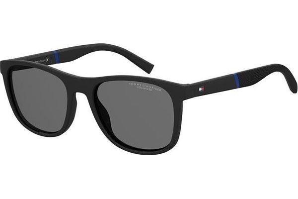 Okulary przeciwsłoneczne Tommy Hilfiger TH2042/S 003/M9 Polarized Kwadratowe Czarne